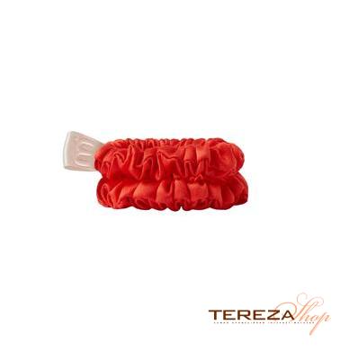 SILK MINI SLIM SCRUNCHIE SET DARK ORANGE MON MOU | Tereza Shop