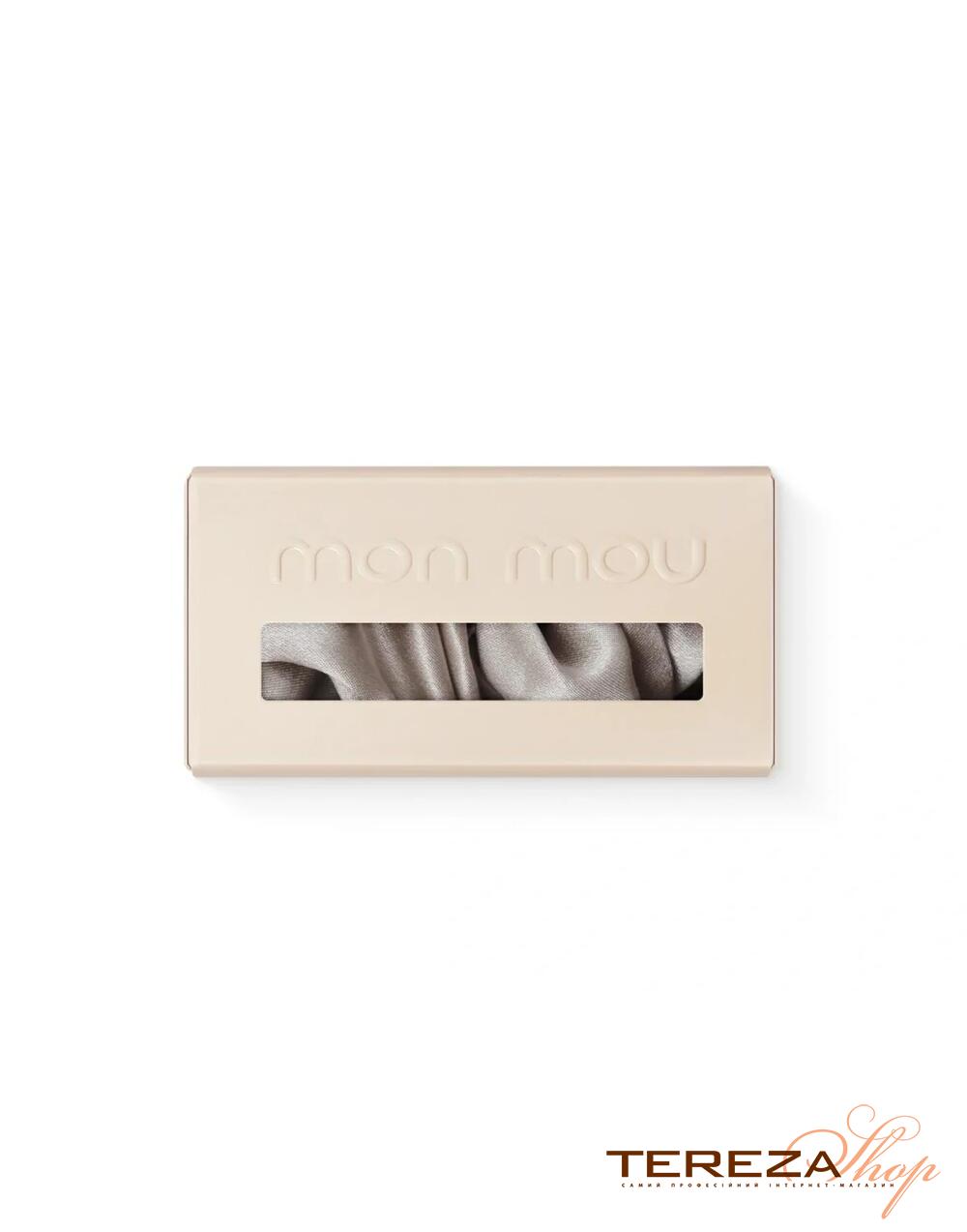 SILK LARGE SCRUNCHIE TAUPE MON MOU | Tereza Shop