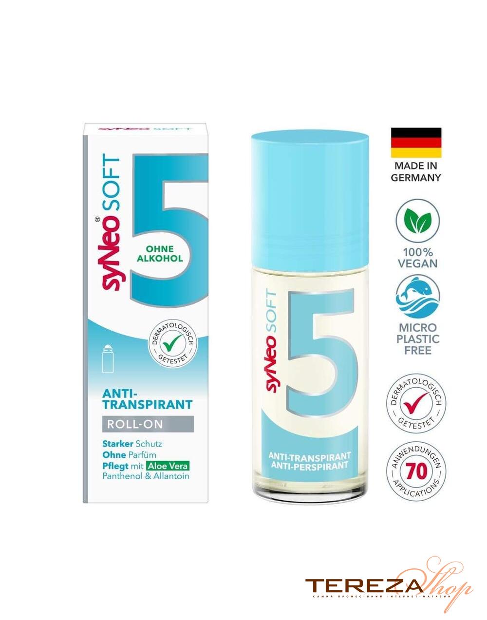 DEO SOFT ROLL ALOE VERA OHNE ALKOHOL SYNEO DEO SOFT ROLL ALOE VERA OHNE ALKOHOL SYNEO | Tereza Shop