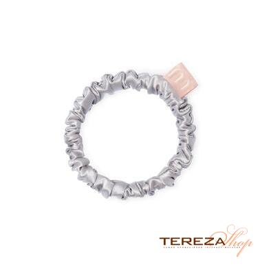 SILK SLIM SCRUNCHIE PEARL GRAY MON MOU | Tereza Shop